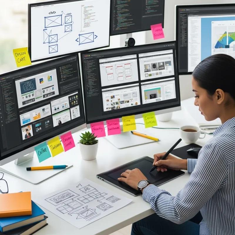 "Professional business website design displayed on a modern laptop by Grover Vision, Website Designing Company in Faridabad."